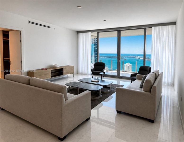 Furnished interior view inside a new home in , Miami (Image 7).