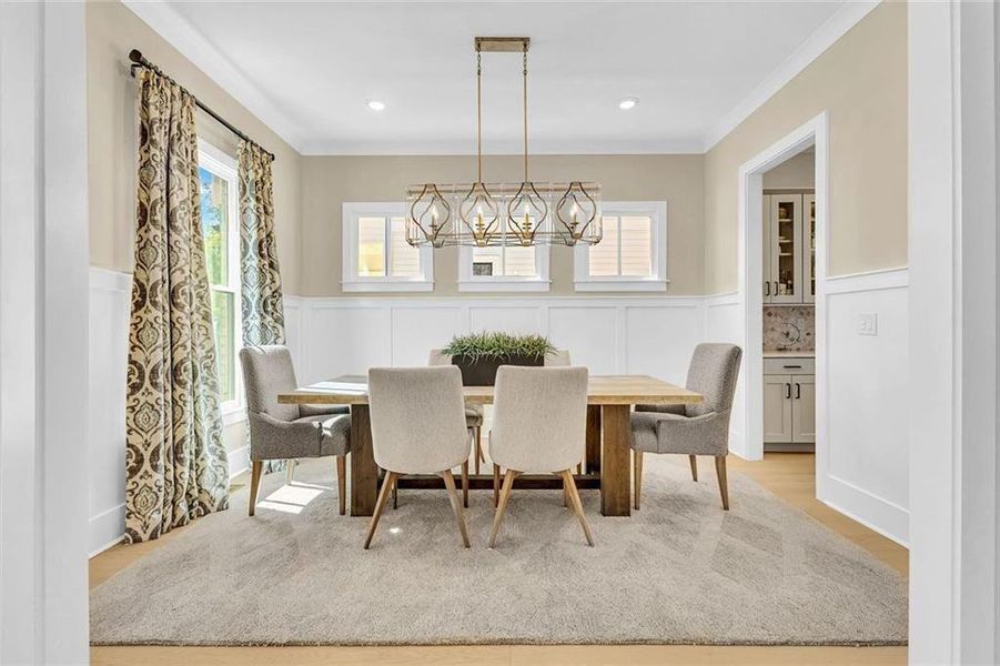 Furnished interior view inside a new home in Manning on the Square, Alpharetta (Image 5).