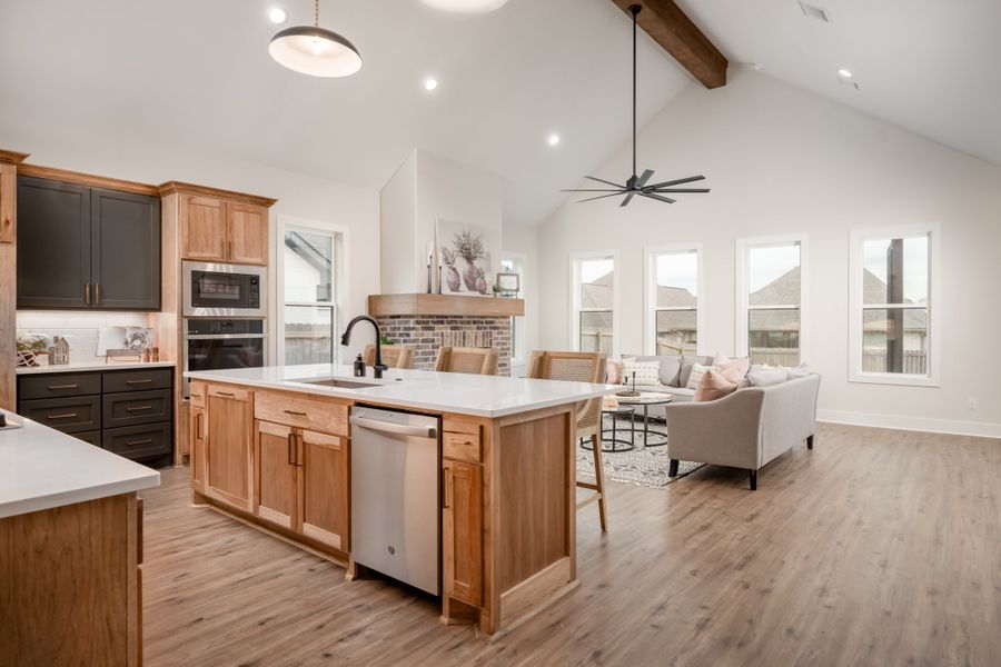 Representative furnished interior of a home built from the The Lydia by Reece Homes in Traditions, Bryan (Image 5).