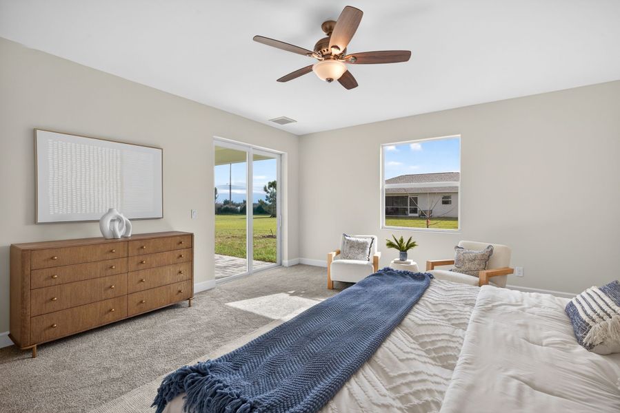 Representative furnished interior of a home built from the The Bluewater Cove by Sunlife Homes LLC in Cape Coral, Cape Coral (Image 27).
