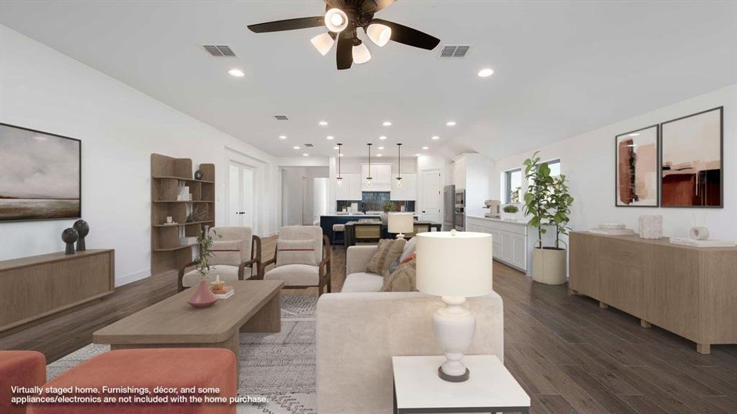 Furnished interior view inside a new home in Devonshire - Reserve 50', Forney (Image 13).