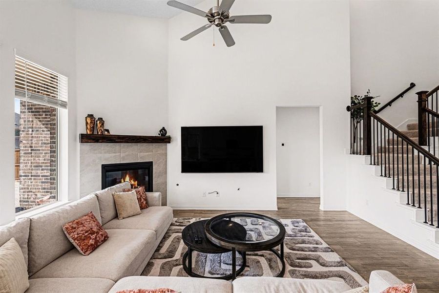 Furnished interior view inside a new home in Wildflower Ranch, Fort Worth (Image 28).