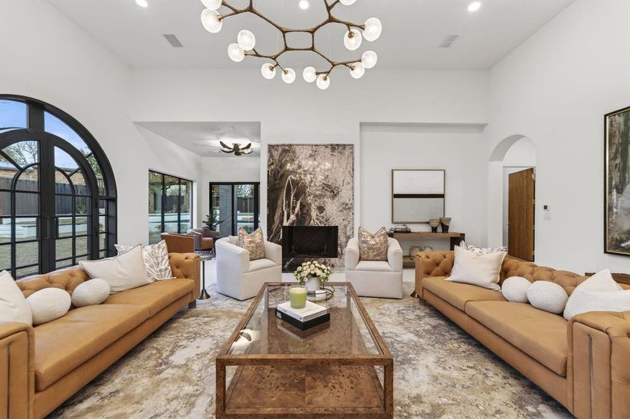 Furnished interior view inside a new home in , Dallas (Image 30).