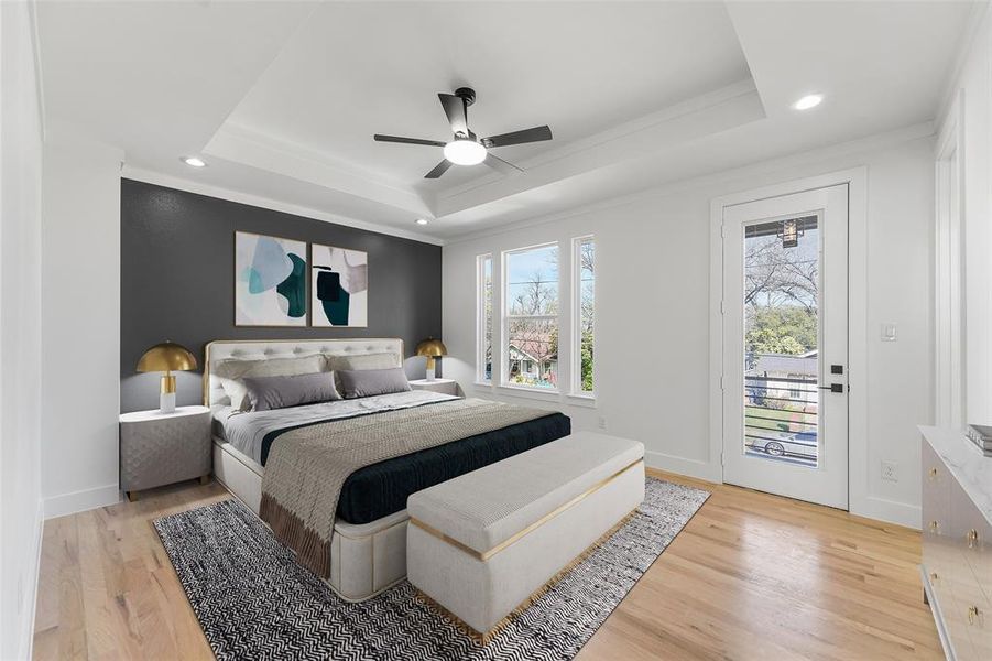 Furnished interior view inside a new home in , Dallas (Image 16).