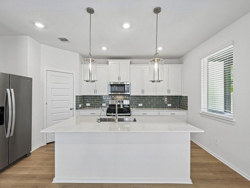 Furnished interior view inside a new home in Pinewood Trails - City Series, Atascocita (Image 17).