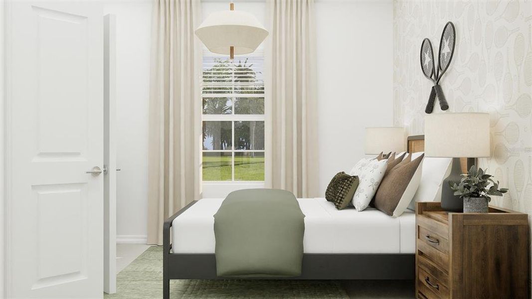 Furnished interior view inside a new home in Island Lakes at Coco Bay, Englewood (Image 7). Furnished interior view inside a new home in Island Lakes at Coco Bay, Englewood (Image 7).