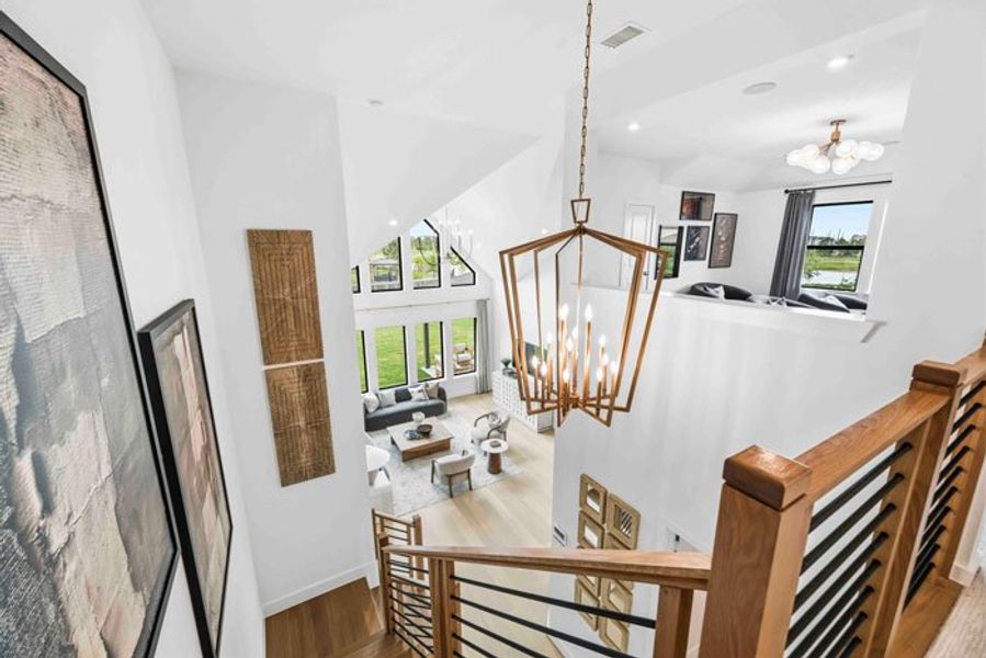 Furnished interior view inside a new home in Bridgeland 45', 50', 70', Cypress (Image 18).