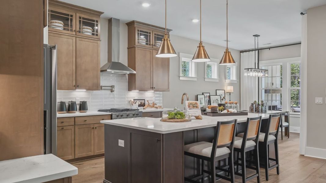 Furnished interior view inside a new home in Summerwind Crossing at Lakes of Cane Bay, Summerville (Image 7).