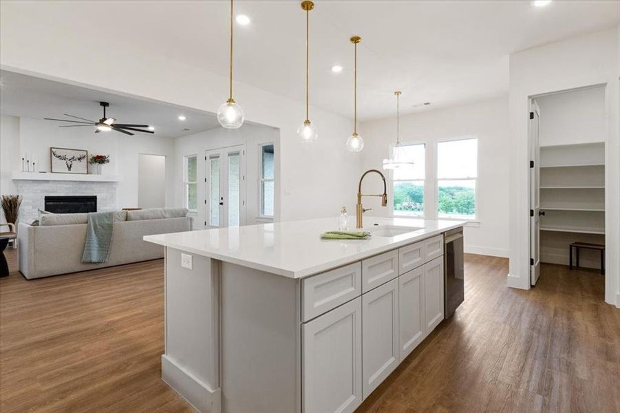 Furnished interior view inside a new home in , Justin (Image 8).