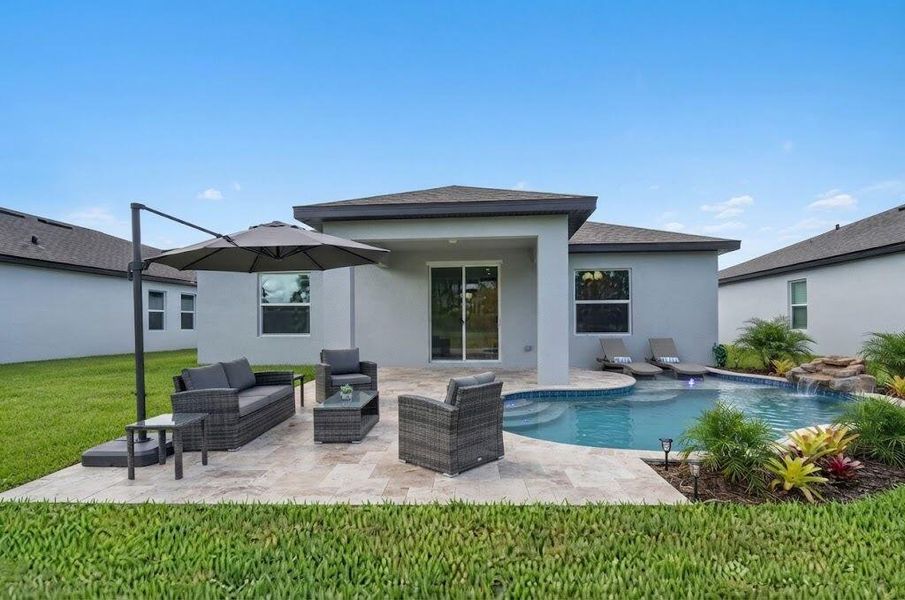 Virtually Staged Pool