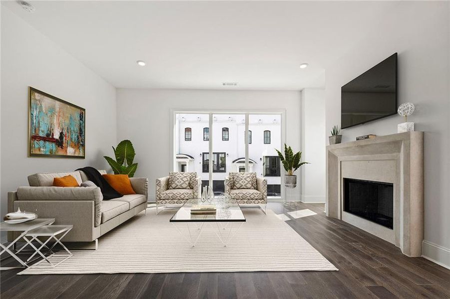 Furnished interior view inside a new home in , Atlanta (Image 10).