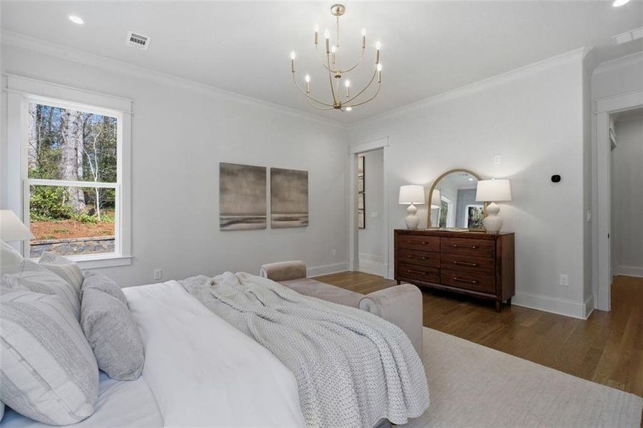 Furnished interior view inside a new home in , Marietta (Image 35).