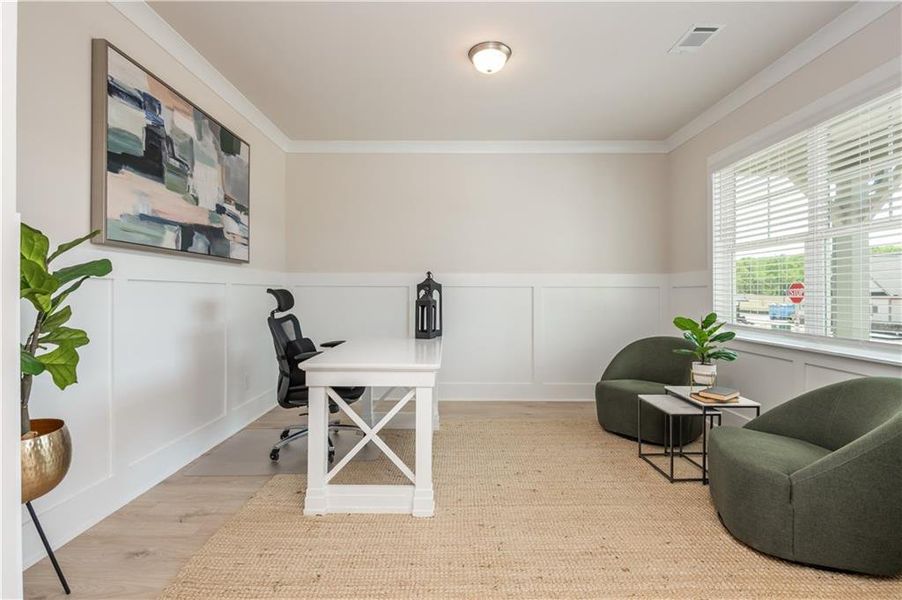 Furnished interior view inside a new home in , Flowery Branch (Image 35).