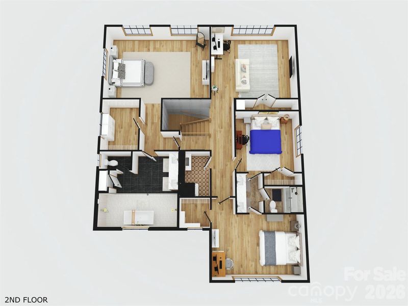 2D floor plan layout of this home in , Charlotte, NC (Image 5). 2D floor plan layout of this home in , Charlotte, NC (Image 5).