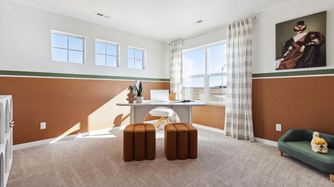 Furnished interior view inside a new home in Horizon Uptown, Aurora (Image 15).