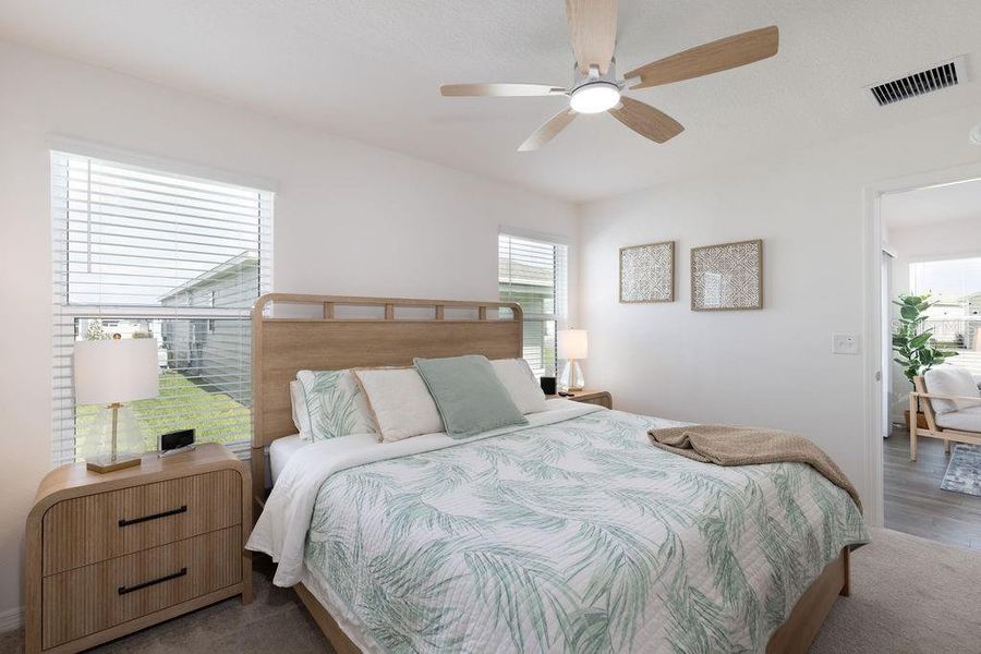 Furnished interior view inside a new home in , The Villages (Image 17).