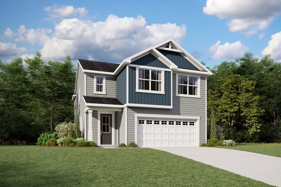 Representative exterior photo of a completed home built from the Laurel by Mattamy Homes in Magnolia Park, Garner, NC (Image 2).