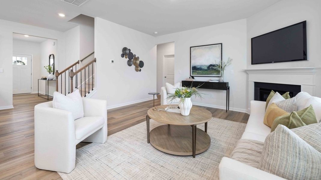 Furnished interior view inside a new home in The Hamptons at Hickory, Hickory (Image 13).