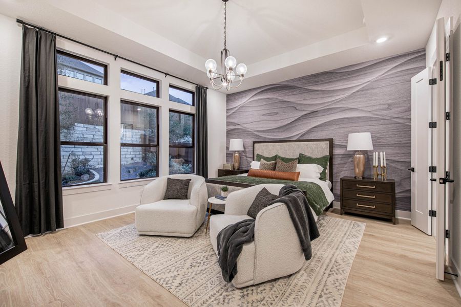 Furnished interior view inside a new home in Sweetwater, Austin (Image 14).
