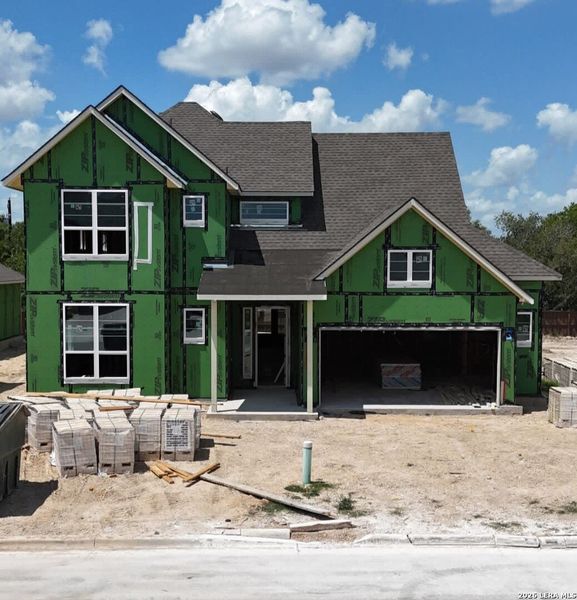 In-progress construction of a new home in Village at Three Oaks, Seguin, TX (Image 15). In-progress construction of a new home in Village at Three Oaks, Seguin, TX (Image 15).