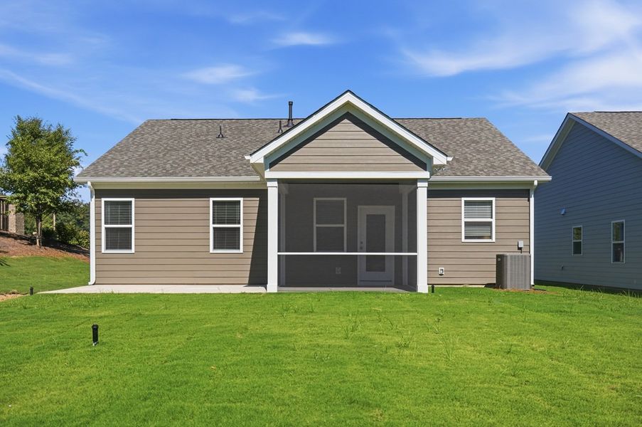 Exterior details and patio area of a home in Esplanade at Northgate, Indian Trail (Image 25).
