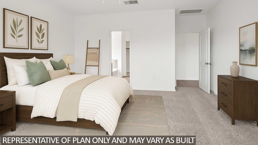 Furnished interior view inside a new home in Sunterra, Katy (Image 5).