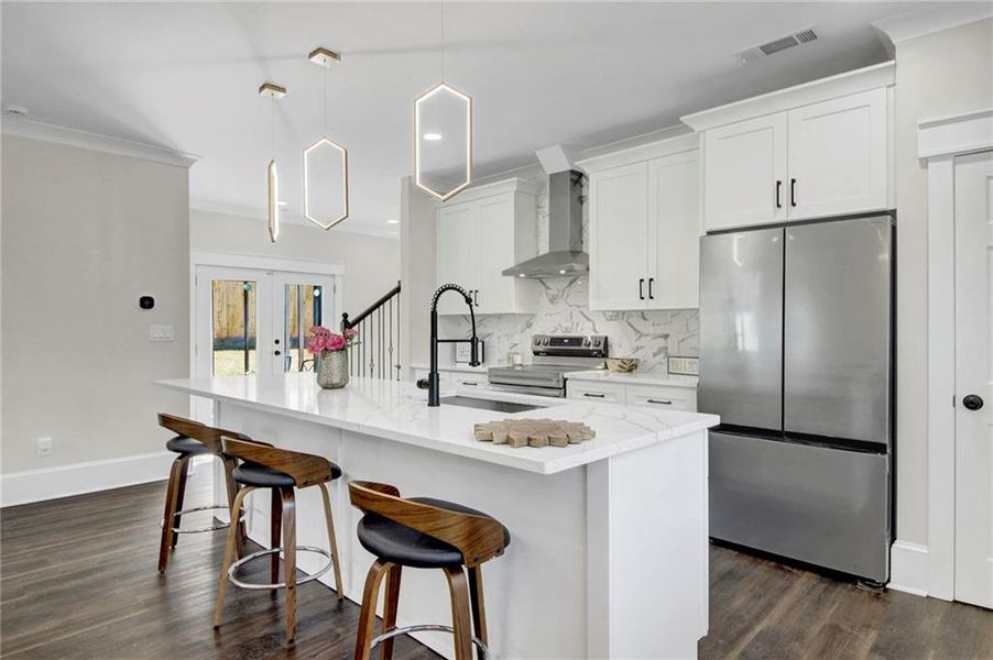 Furnished interior view inside a new home in , Atlanta (Image 35).
