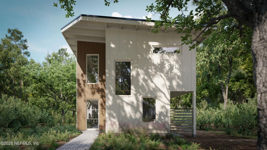 Exterior details and patio area of a home in , St. Augustine (Image 11). Exterior details and patio area of a home in , St. Augustine (Image 11).