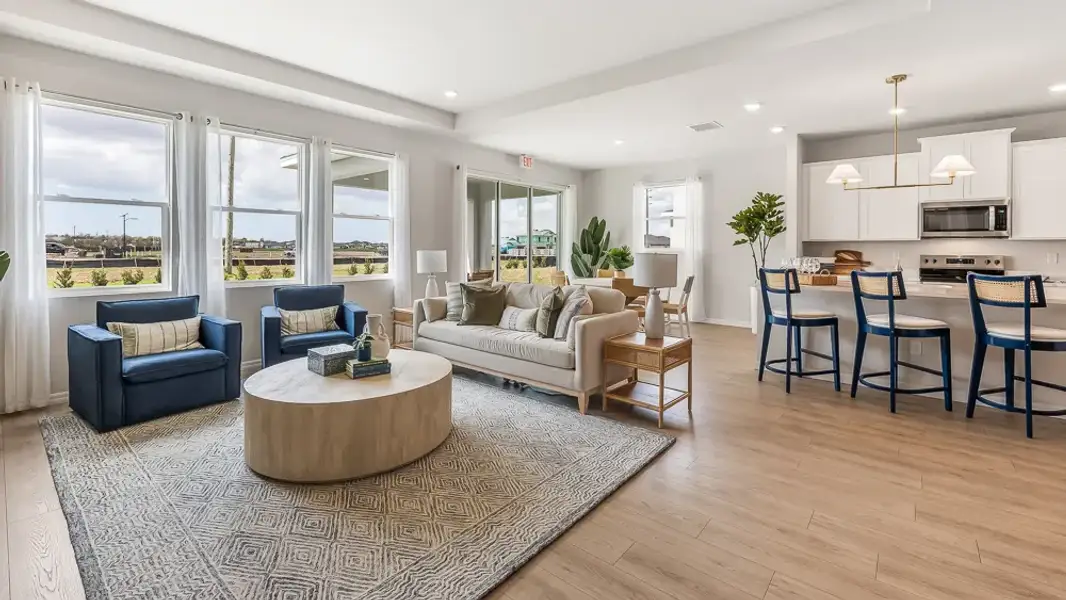 Furnished interior view inside a new home in Silverstone North, Palmetto (Image 9).