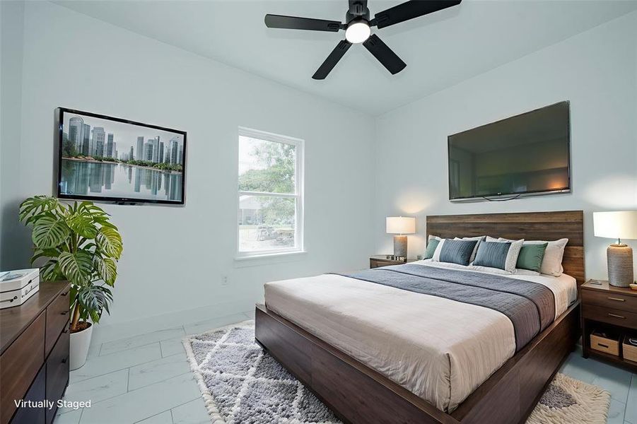 Furnished interior view inside a new home in , Malakoff (Image 9).