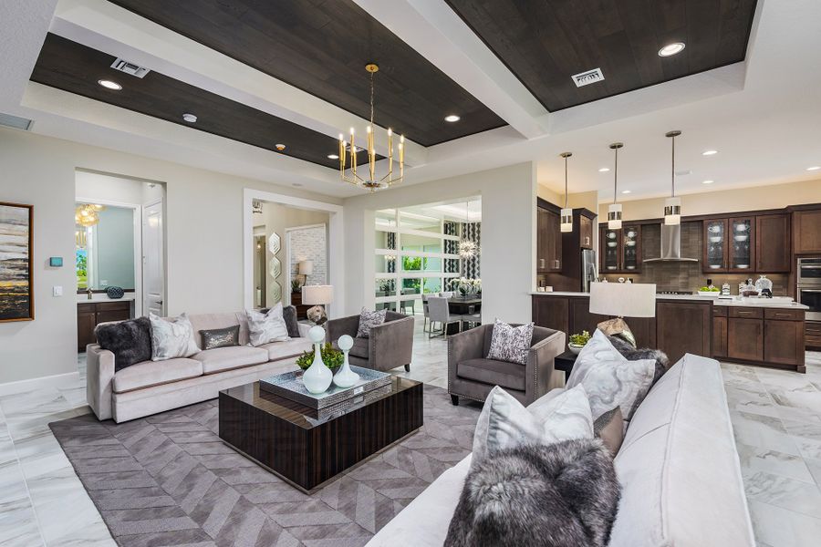 Representative furnished interior of a home built from the Julia by GL Homes in Valencia Parc at Riverland, Port St. Lucie (Image 10).