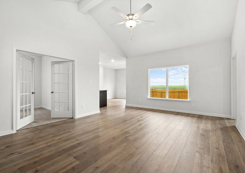 The Sabine has an open concept layout. The Sabine has an open concept layout.