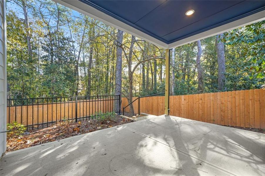 Exterior details and patio area of a home in , Atlanta (Image 35).