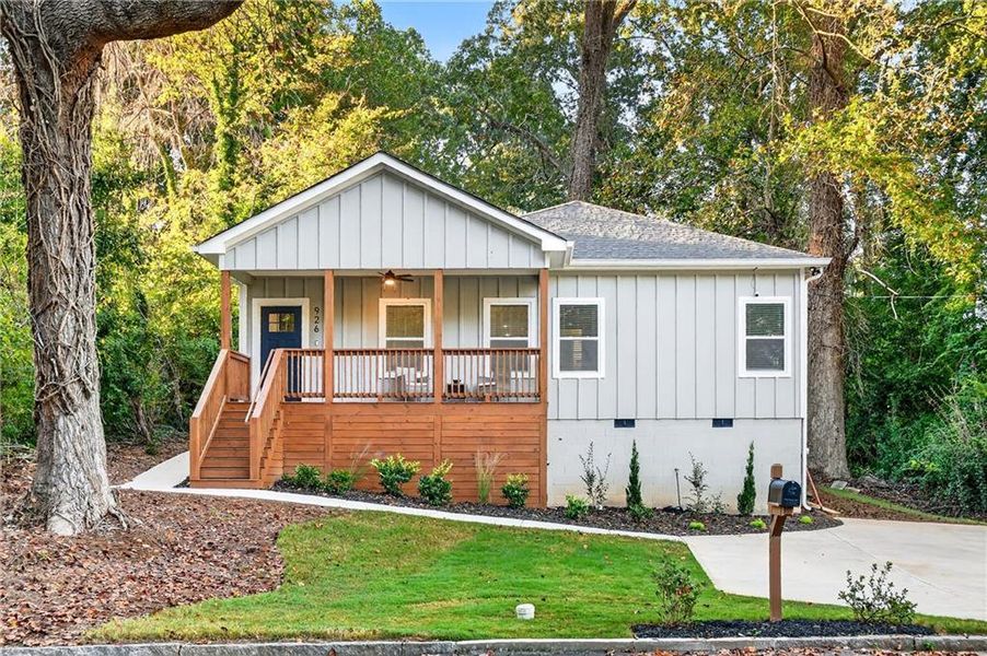 Exterior details and patio area of a home in , East Point (Image 2).
