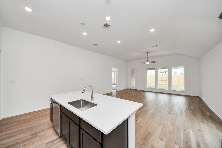 Furnished interior view inside a new home in 50' Traditional Homes at Elyson, Katy (Image 7). Furnished interior view inside a new home in 50' Traditional Homes at Elyson, Katy (Image 7).