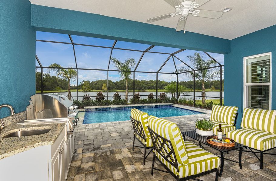 Representative exterior details of a home built from the Applause by Neal Communities in Verandah, Fort Myers (Image 4).