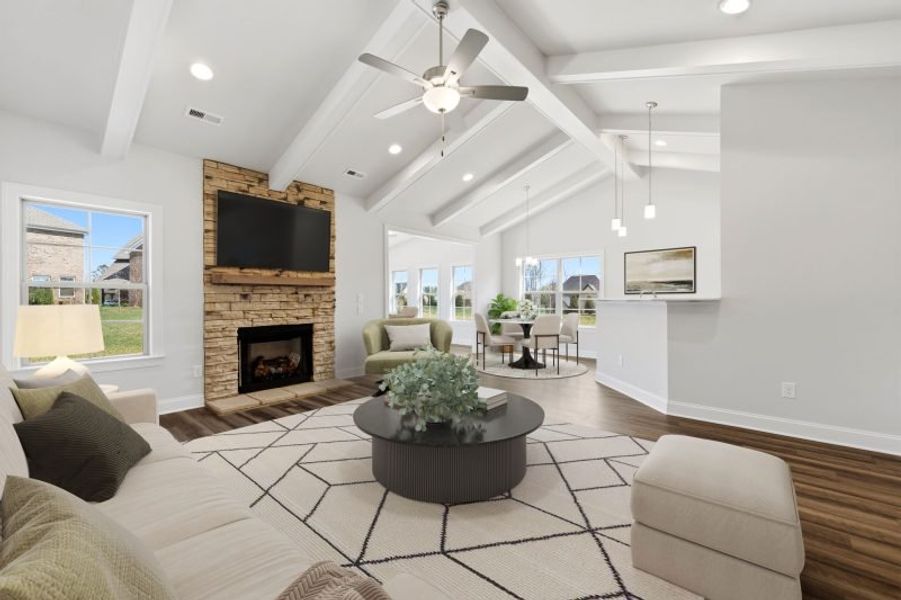 Furnished interior view inside a new home in Weybridge, Burlington (Image 6).