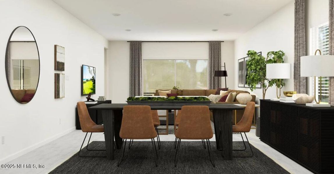 Furnished interior view inside a new home in Silver Meadows at SilverLeaf, St. Augustine (Image 8).