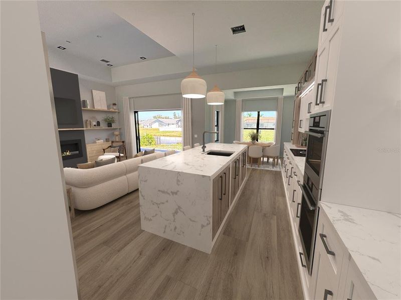 Furnished interior view inside a new home in , Rotonda West (Image 22).