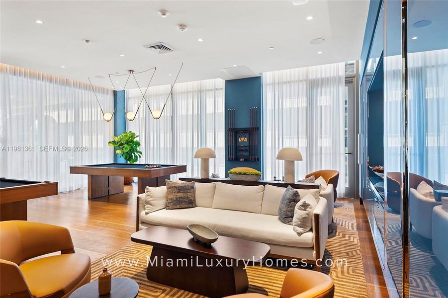 Furnished interior view inside a new home in , Miami (Image 43).