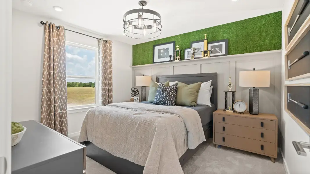 Golf themed bedroom overlooking the course New Construction Home in Winter Haven by DRB Homes in Willowbrook North Golf themed bedroom overlooking the course New Construction Home in Winter Haven by DRB Homes in Willowbrook North