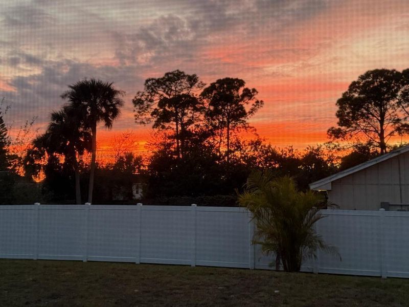 Sunset from Backyard Sunset from Backyard