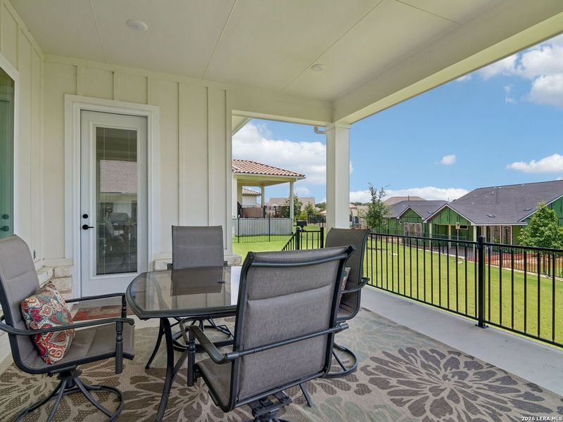 Exterior details and patio area of a home in Kissing Tree, San Marcos (Image 4). Exterior details and patio area of a home in Kissing Tree, San Marcos (Image 4).