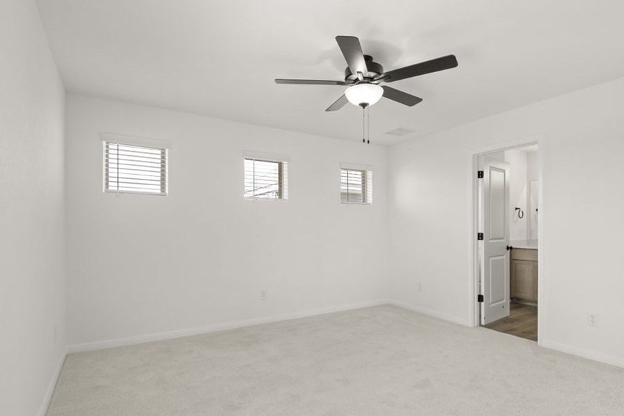 Representative unfurnished interior of a home built from the Oak by Pacesetter Homes in Blanco Vista, San Marcos (Image 33).