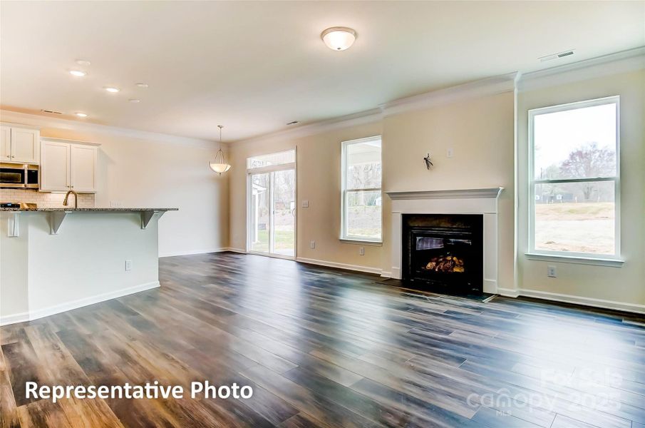 This home will feature a Cosmo Fireplace with Shiplap wall This home will feature a Cosmo Fireplace with Shiplap wall