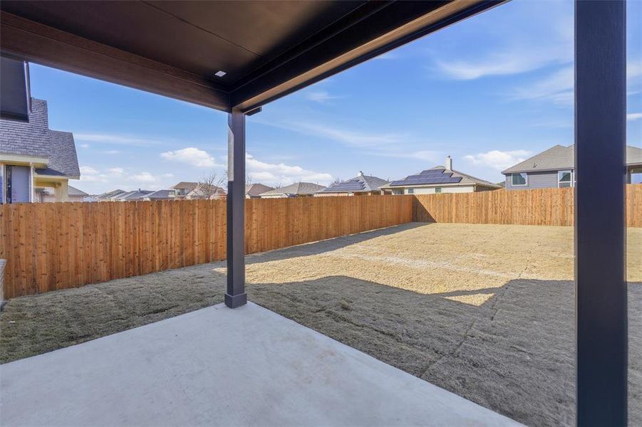 Exterior details and patio area of a home in Liberty Pointe, Gainesville (Image 4).