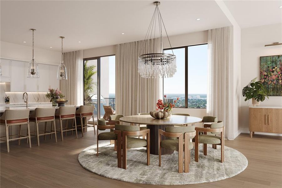 Furnished interior view inside a new home in , Sarasota (Image 4).