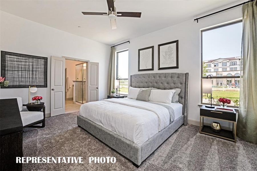 Owner's suites designed to be your own private sanctuary can be found in all of our wonderful floor plans!  REPRESENTATIVE PHOTO OF MODEL HOME.