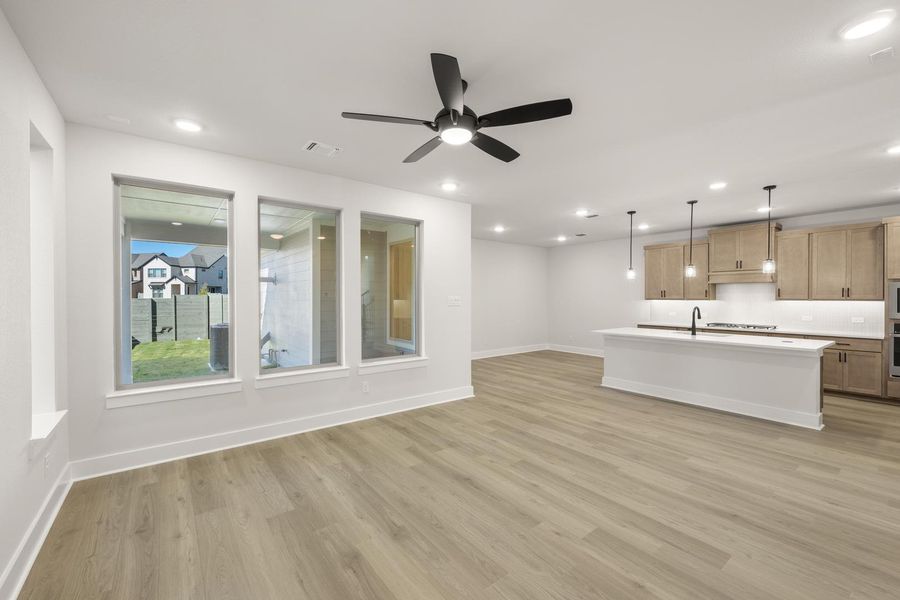 Spacious, unfurnished interior of a new home in Terrace Collection at Harvest, Argyle (Image 15).
