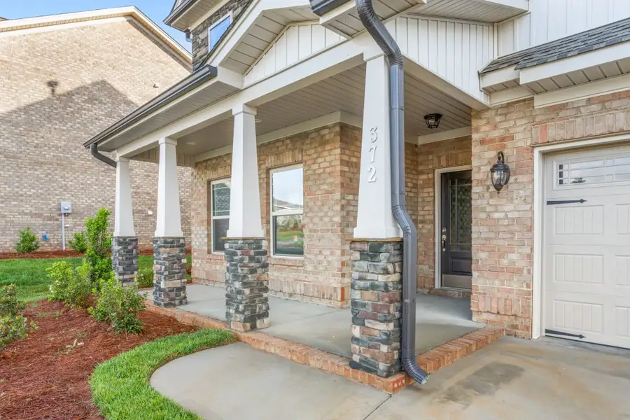 Representative exterior details of a home built from the Kendall Lux by Keystone Homes NC in Weybridge, Burlington (Image 3).